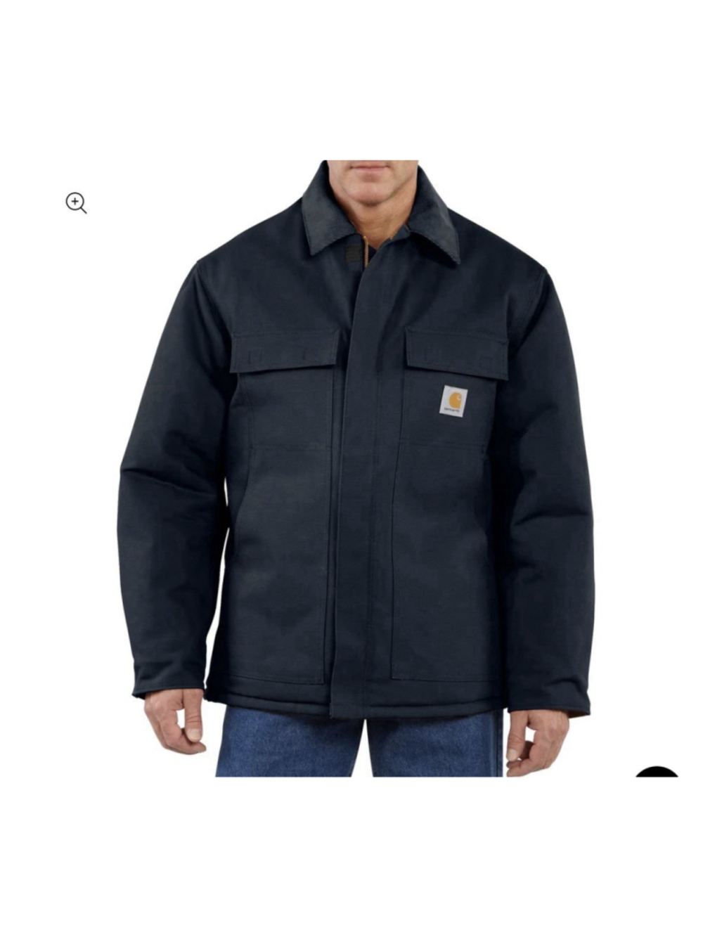 Carhartt Coat NWOT Loose Fit Firm Duck Insulated Traditional Coat 2XL Tall Blue